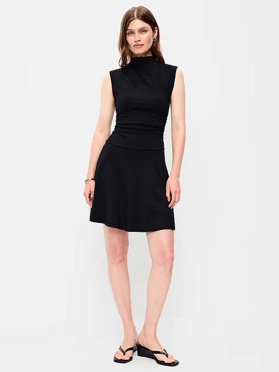 Old Navy Dresses & Skirts - Old Navy Black Sleeveless Mock-Neck Mini Dress